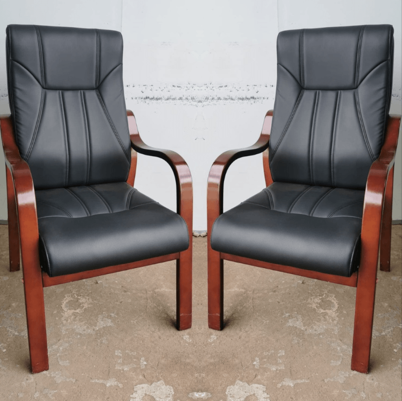 Leather Visitor Chair for Office Reception - Image 4