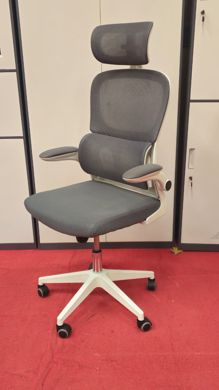Grey Ergonomic Chair - Image 2